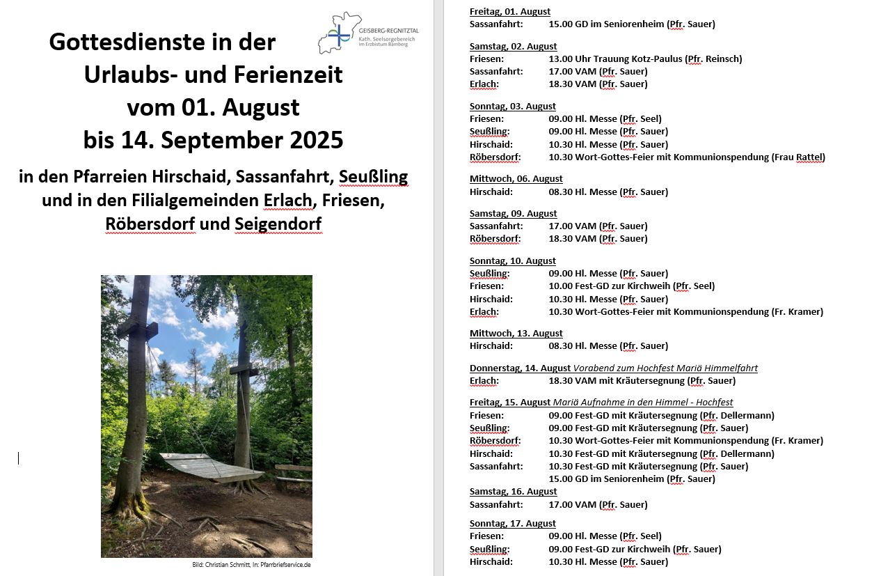 Urlaub 2025